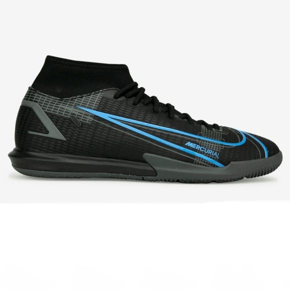 NIKE Men’s Mercurial Superfly 8 Academy IC Black/Iron GREY size 5.5 - Picture 1 of 9
